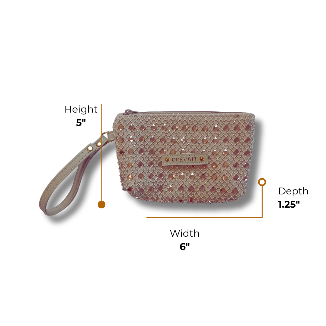 Reveller Collection - Wristlet - Blush Big Gem