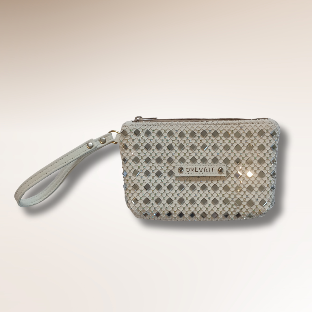 Reveller Collection - Wristlet - White Big Gem