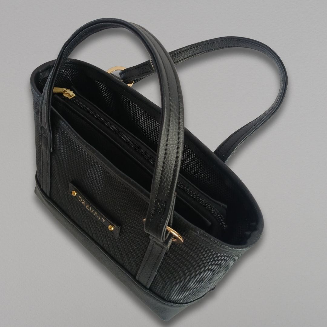 Promenade Mini Tote -Textured Black