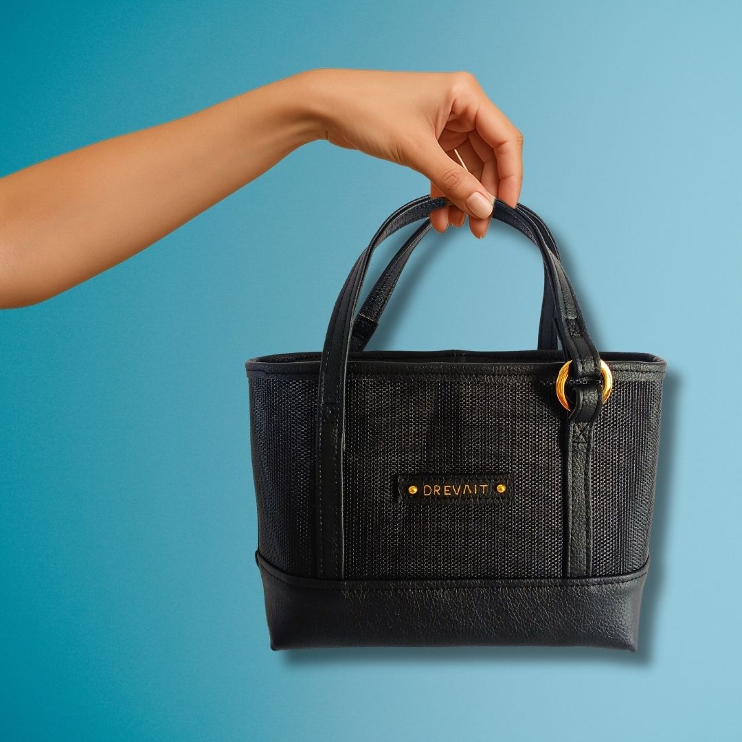 Promenade Mini Tote -Textured Black