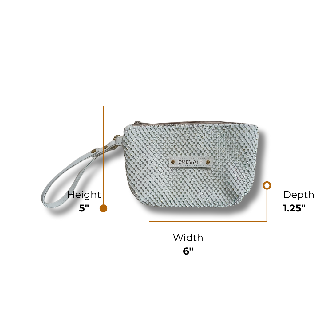 Reveller Collection - Wristlet - White Gem