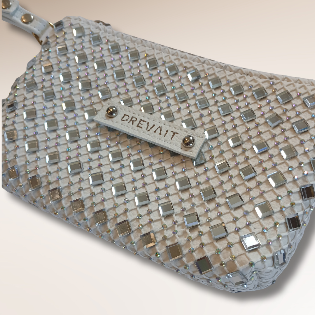 Reveller Collection - Wristlet - White Big Gem