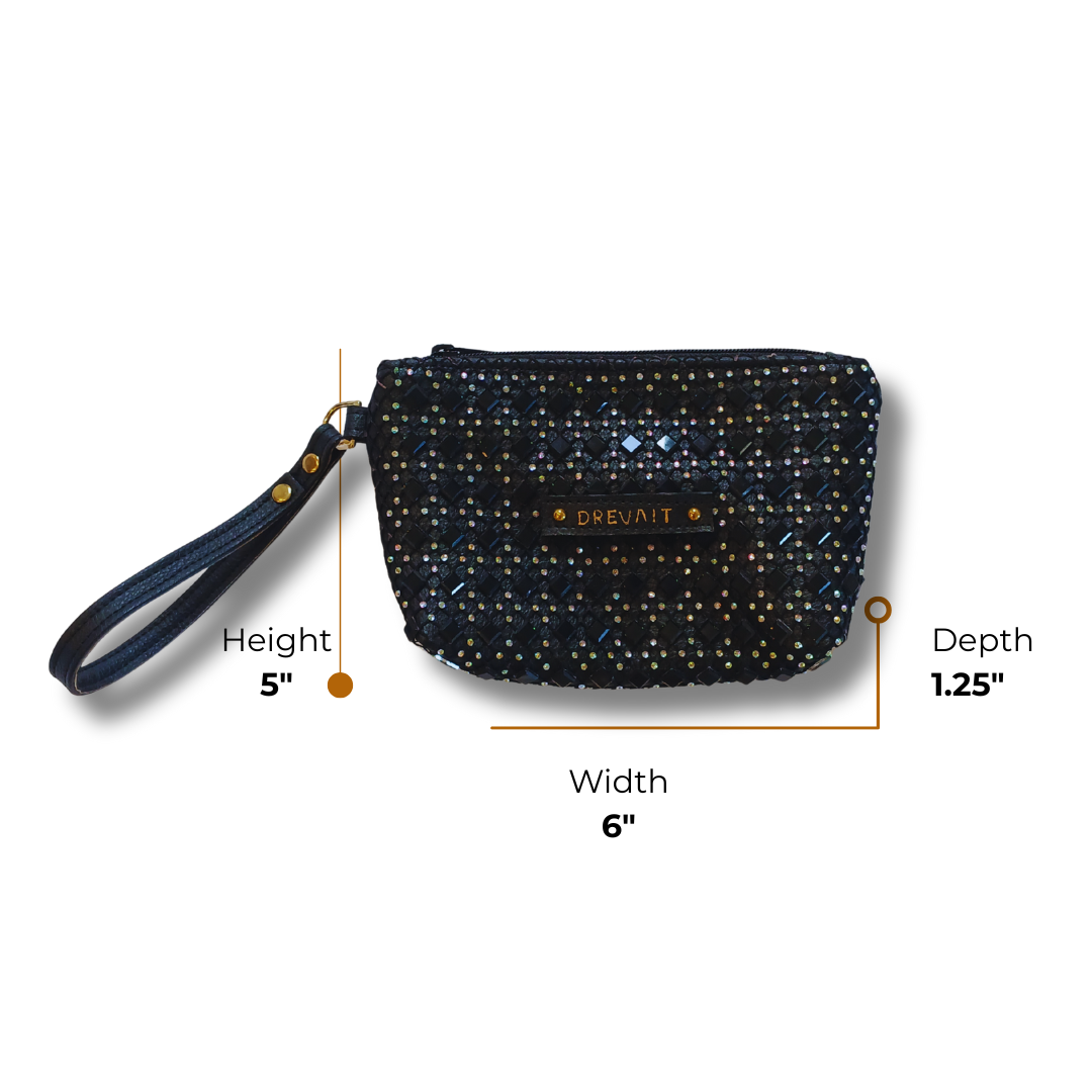 Reveller Collection - Wristlet - Black Big Gem