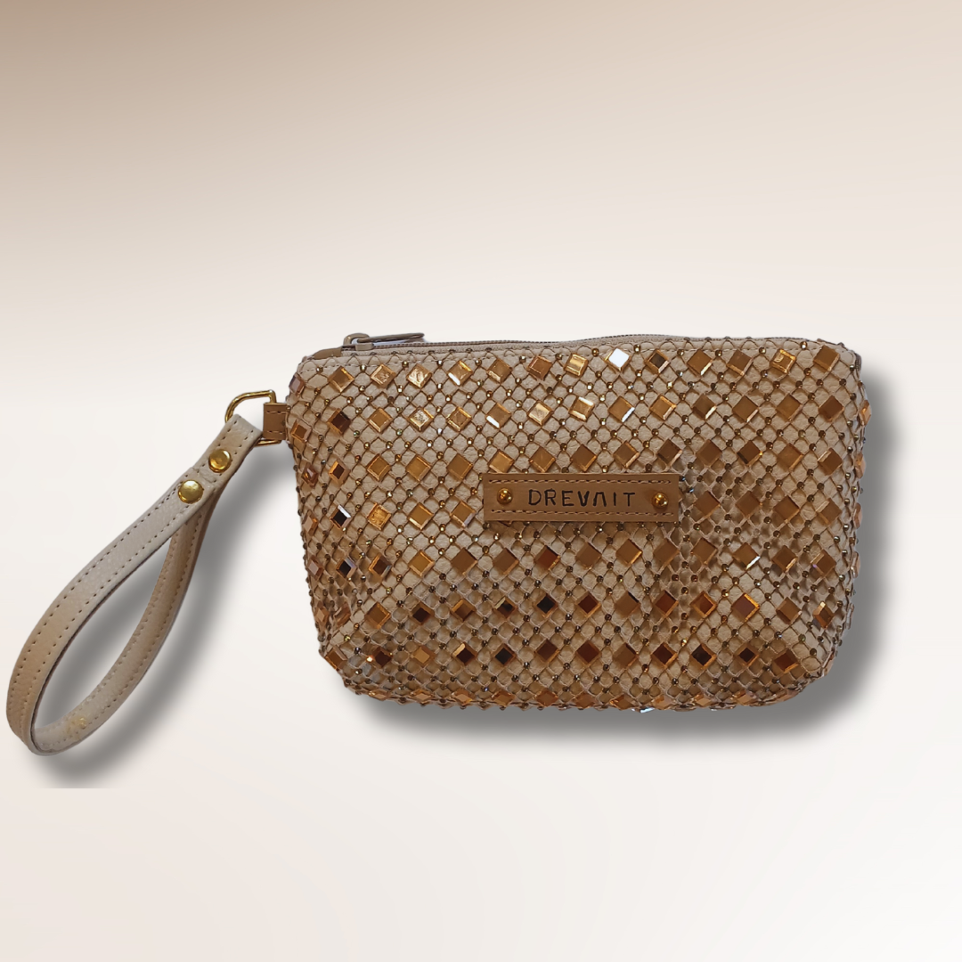 Reveller Collection - Wristlet - Tan Big Gem