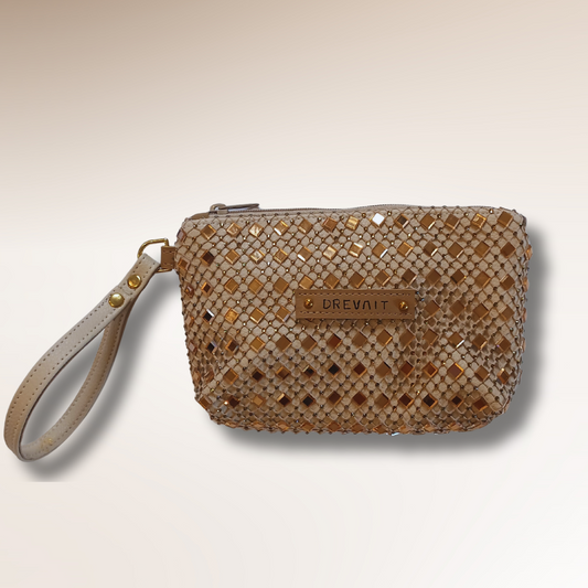 Reveller Collection - Wristlet - Tan Big Gem