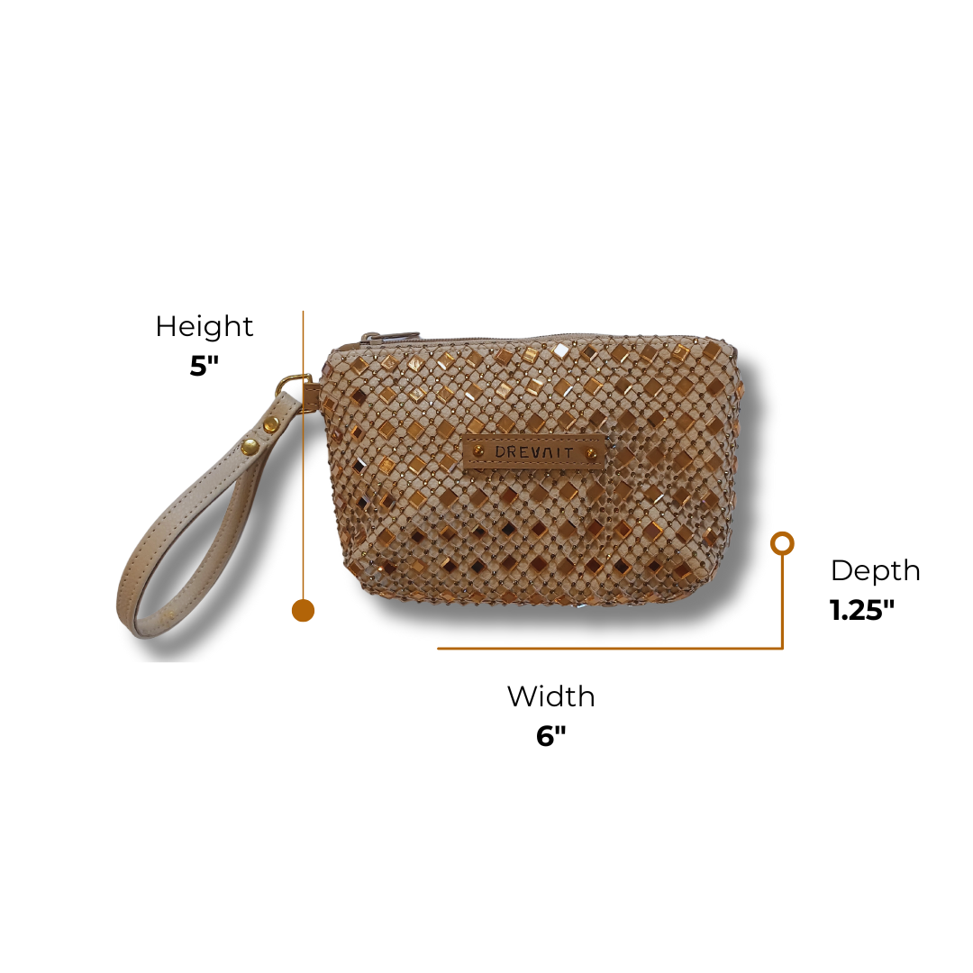 Reveller Collection - Wristlet - Tan Big Gem