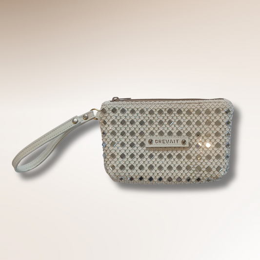 Reveller Collection - Wristlet - White Big Gem