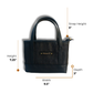 Promenade Mini Tote -Textured Black