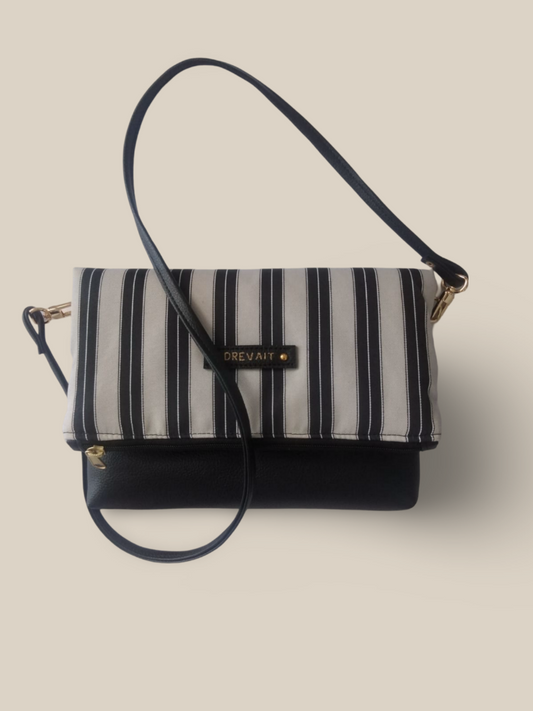 Foldover Crossbody - Modern Stripe