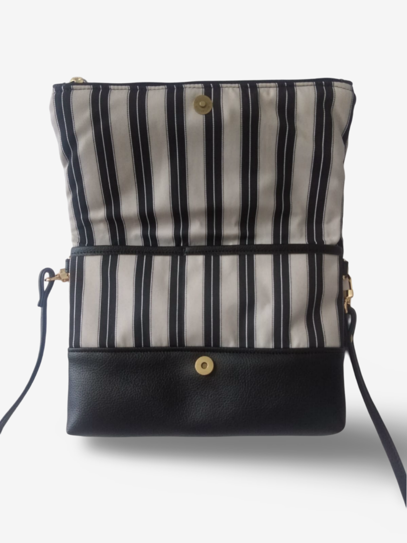 Foldover Crossbody - Modern Stripe