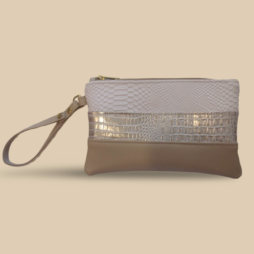 Classic Wristlet - Muted Panel Print