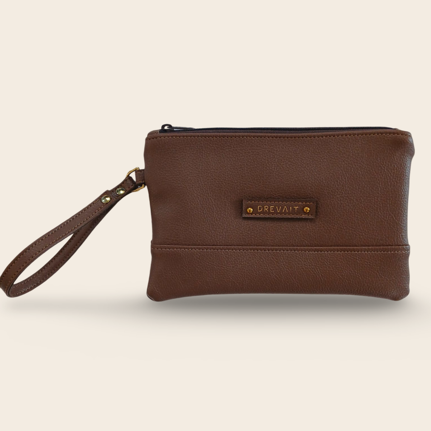 Classic Wristlet - Saddle Brown