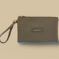 Tweed Collection Wristlet - Greige