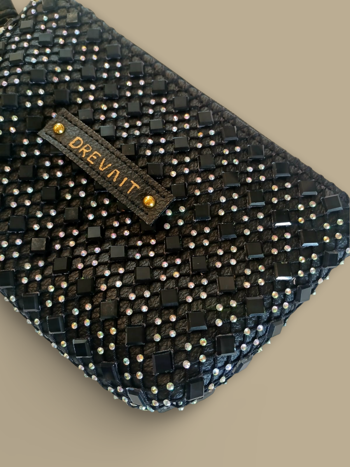 Reveller Collection - Wristlet - Black Big Gem