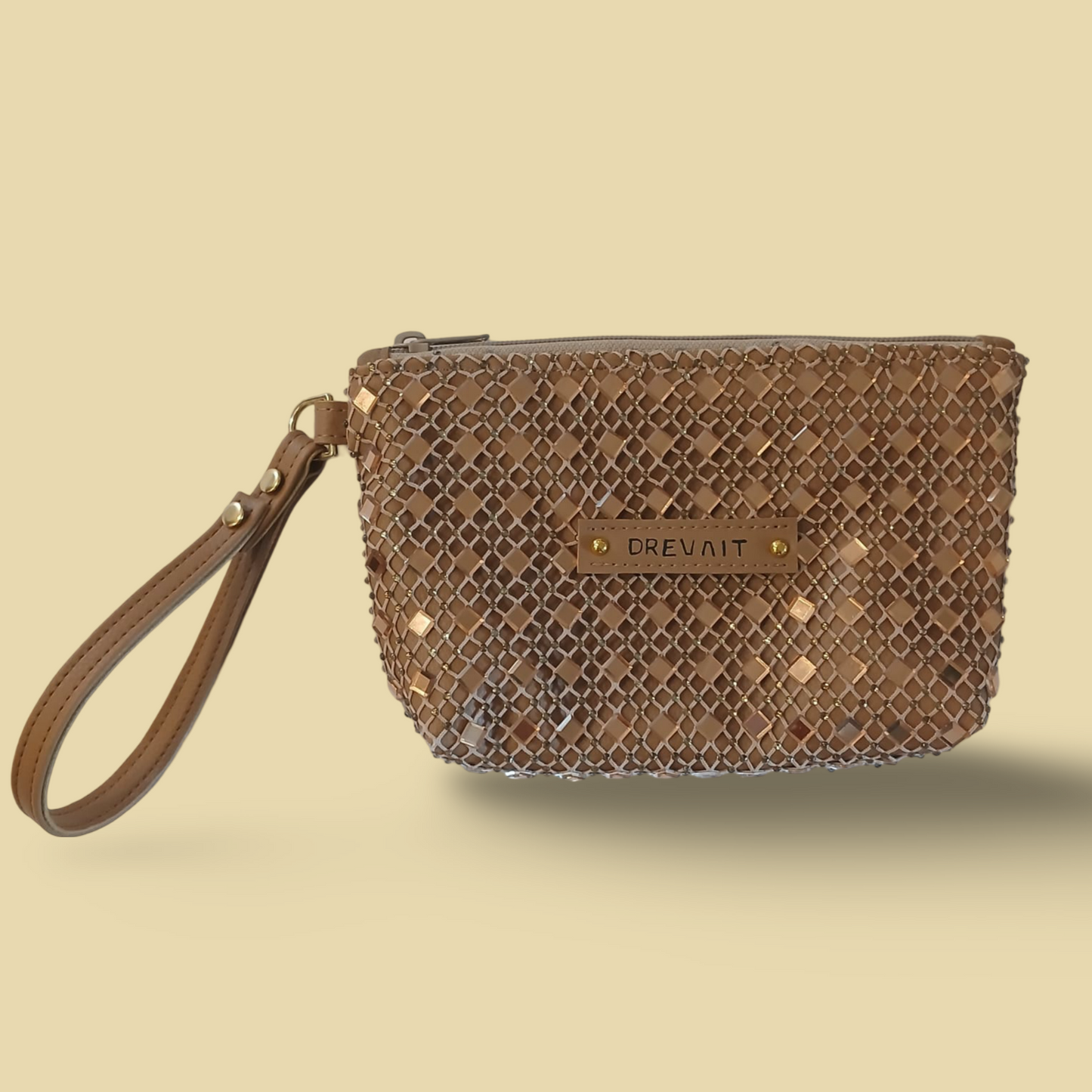 Reveller Collection - Wristlet - Tan Big Gem