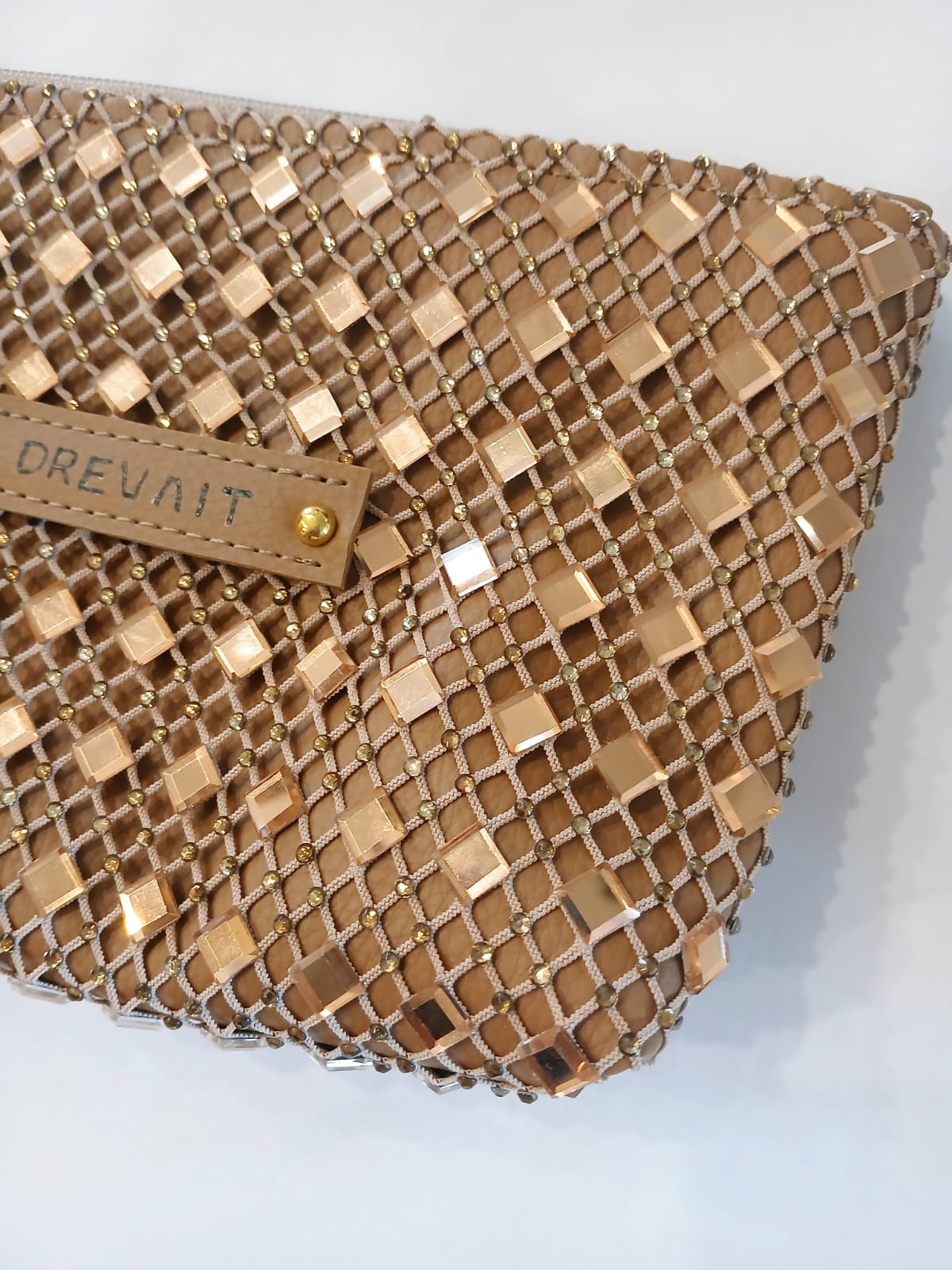 Reveller Collection - Wristlet - Tan Big Gem