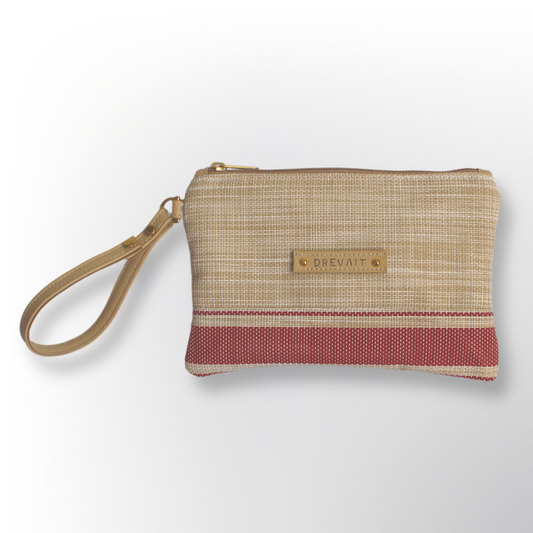 Classic Wristlet - Red Stripe