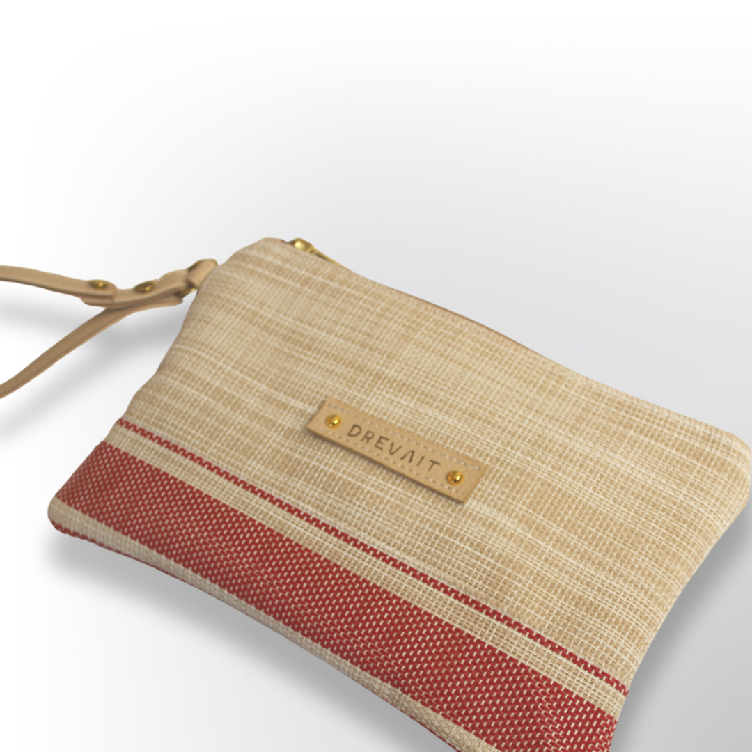 Classic Wristlet - Red Stripe