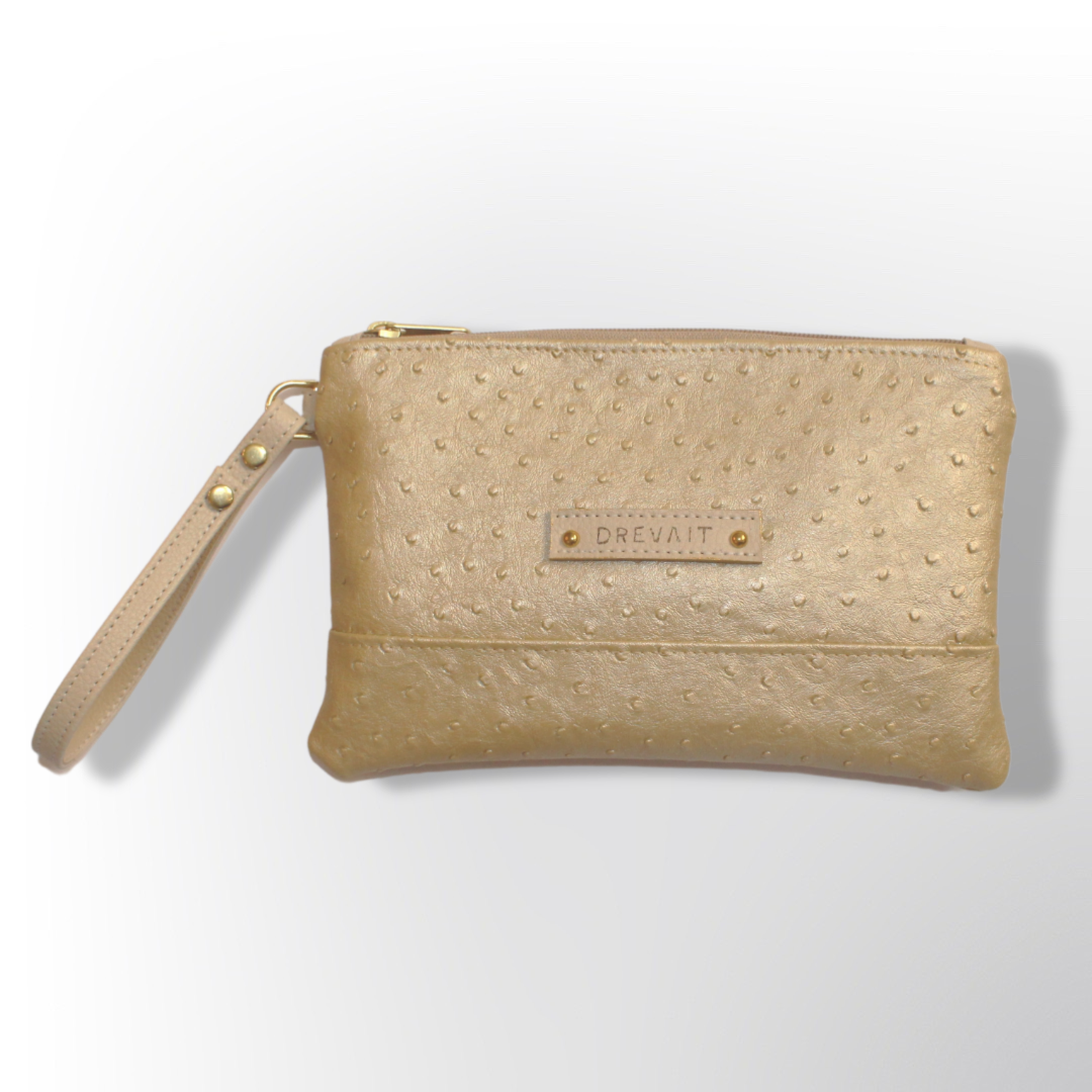 Classic Wristlet - Gold Emu